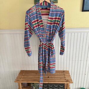 Lauren Ralph Lauren Multicolor southwestern Belted XS Robe